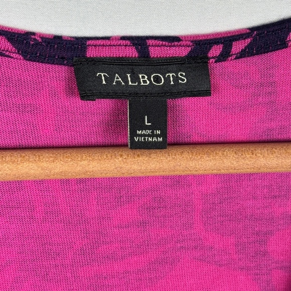 Talbots Women's Sleeveless Faux Wrap Tunic Top Sz L Casual Office Business City - Picture 5 of 13